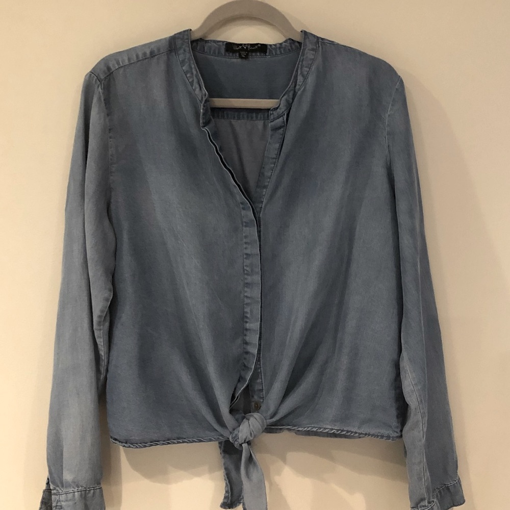 Velvet Heart denim top